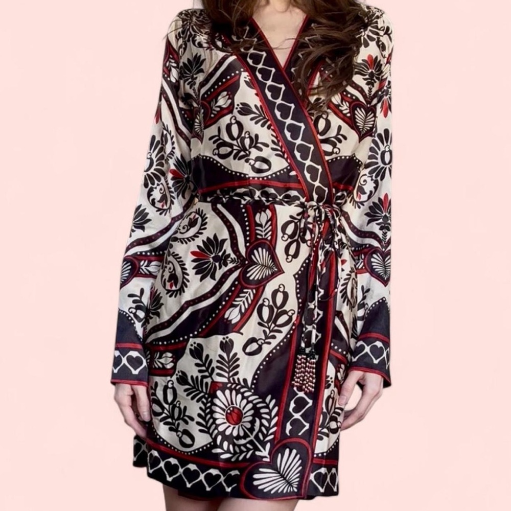 Farm Rio Wrap Mini Dress
